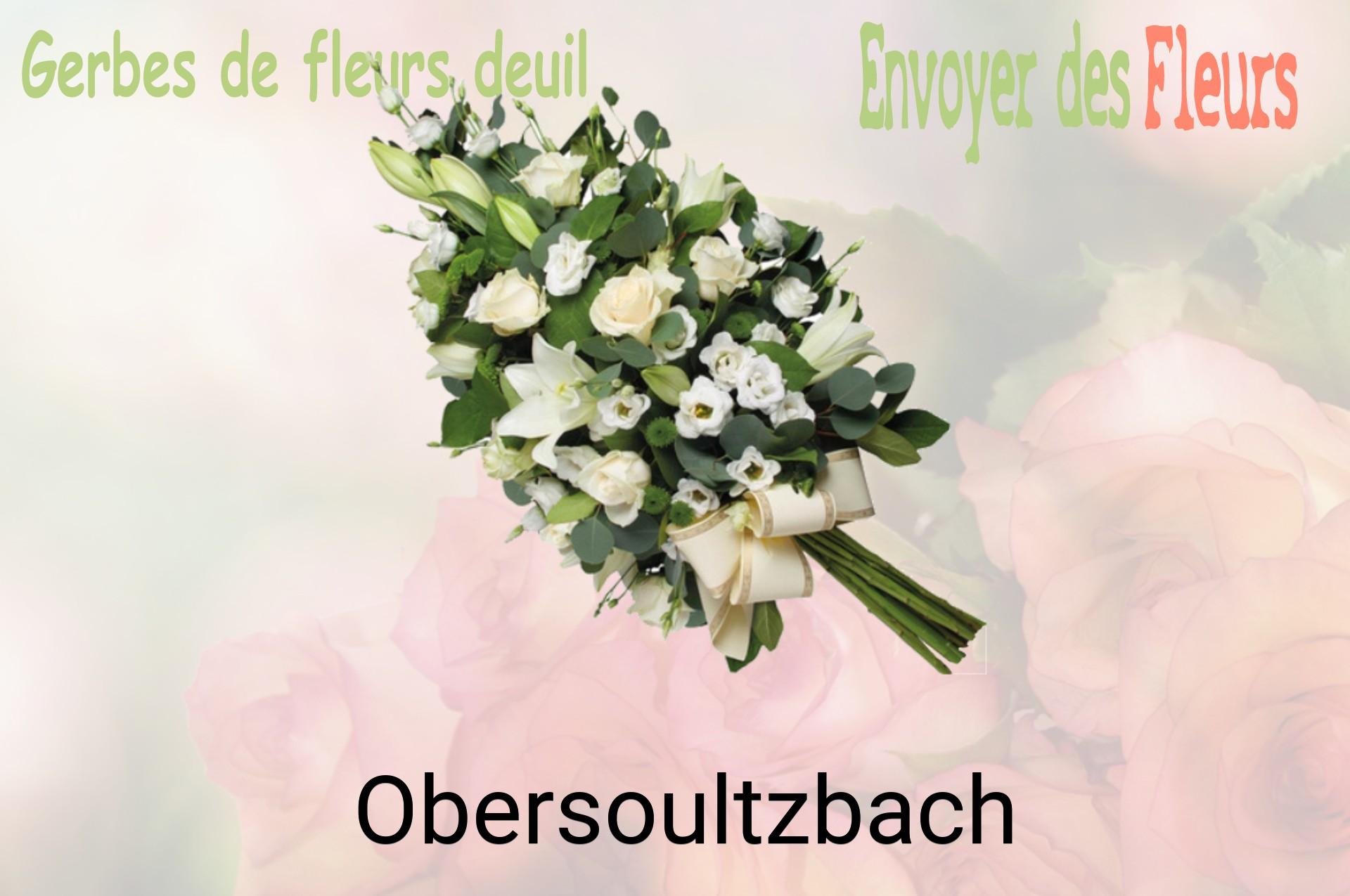Gerbe de fleurs de deuil livrée à Obersoultzbach